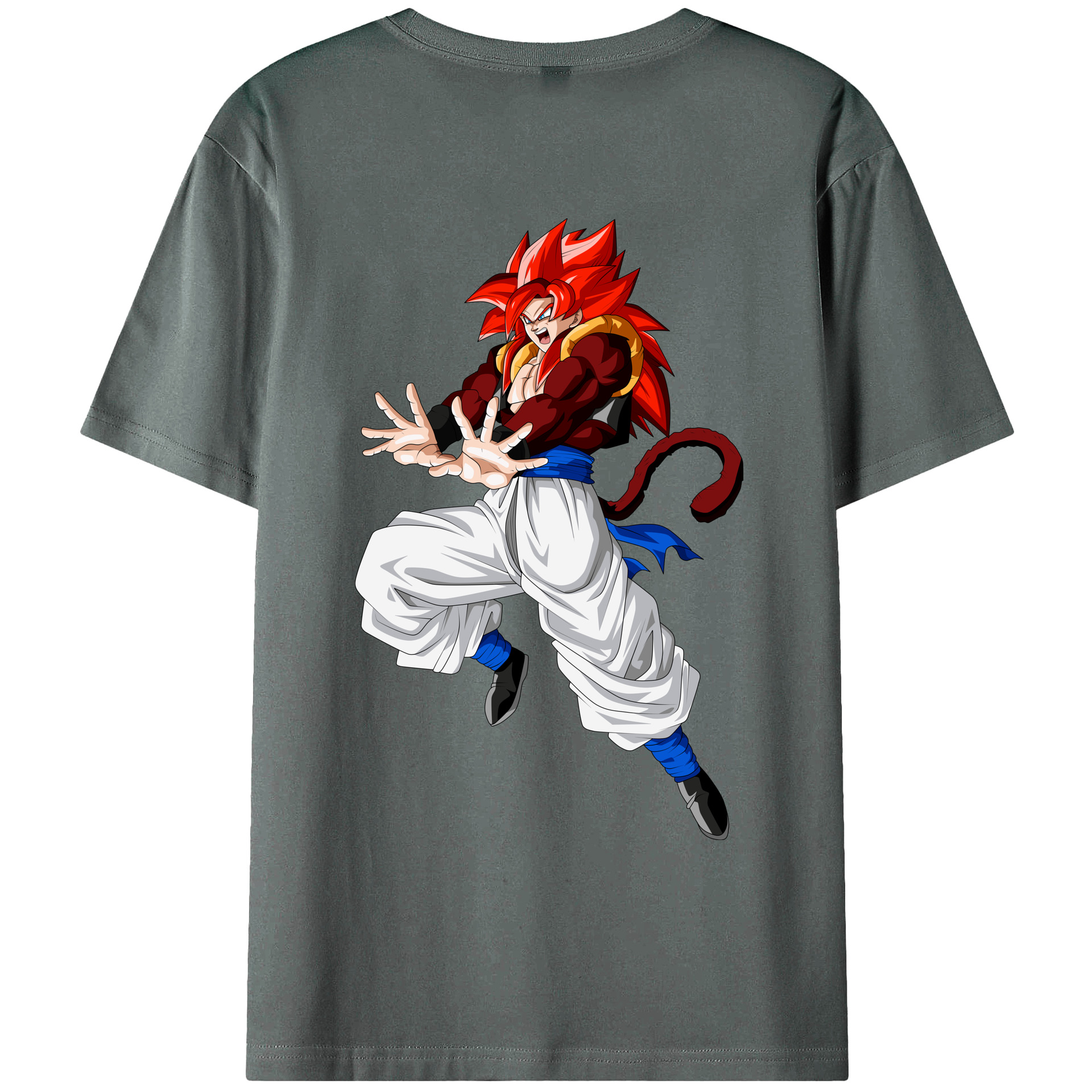 （画像用） ドラゴンボール 孫悟空（そん ごくう）Son Goku カカロット DRAGON BALL Kakarotto 綿100％ メンズ半袖Tシャツ（バックプリント） 通気性